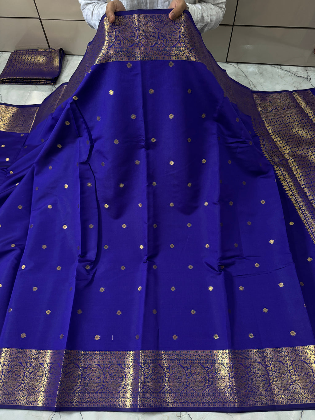 SOFT KATAN SILK SAREE WITH RICH PALLU AND BLOUSE