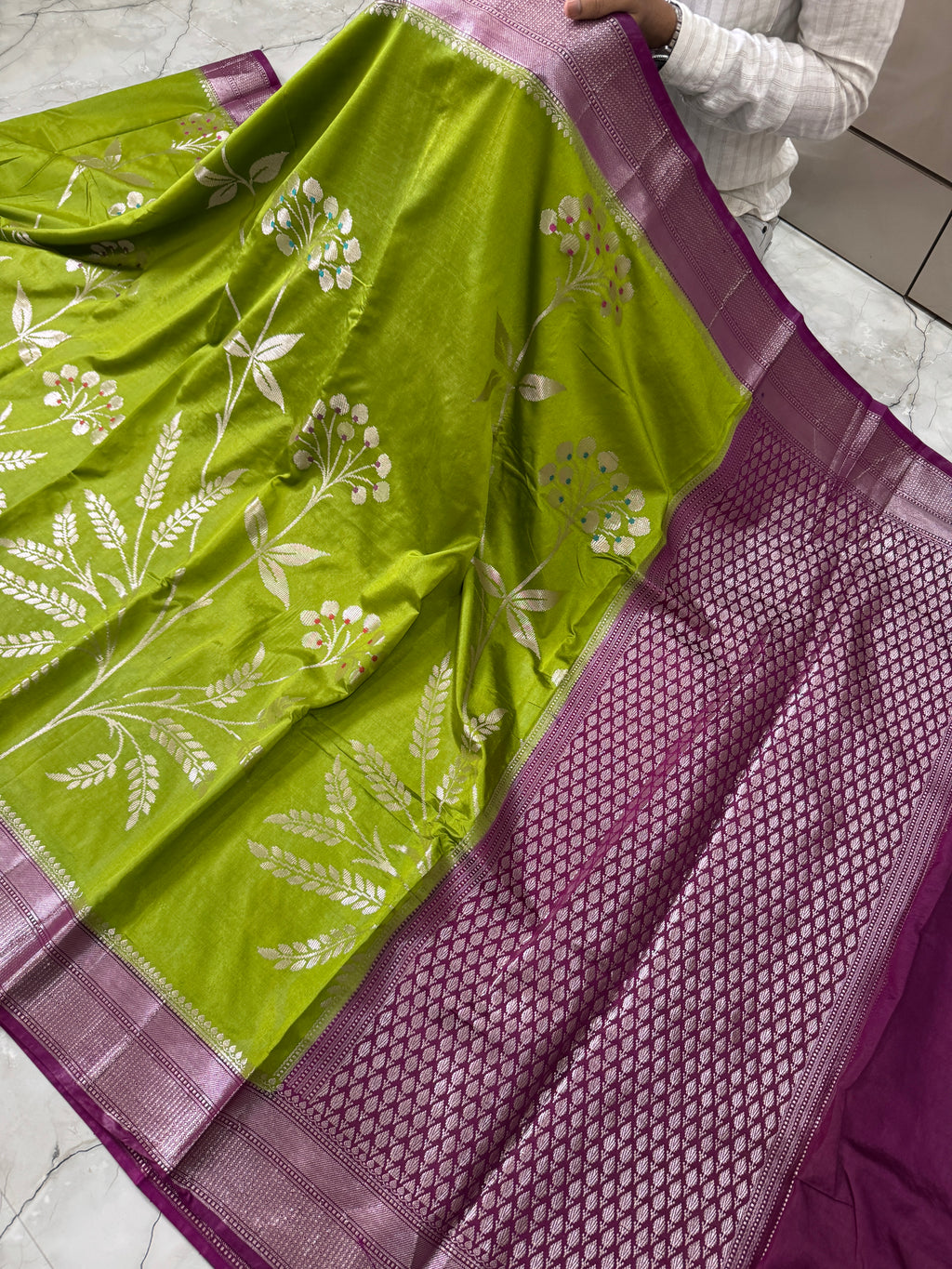 SOFT KATAN SILK SAREE WITH RICH PALLU AND BLOUSE