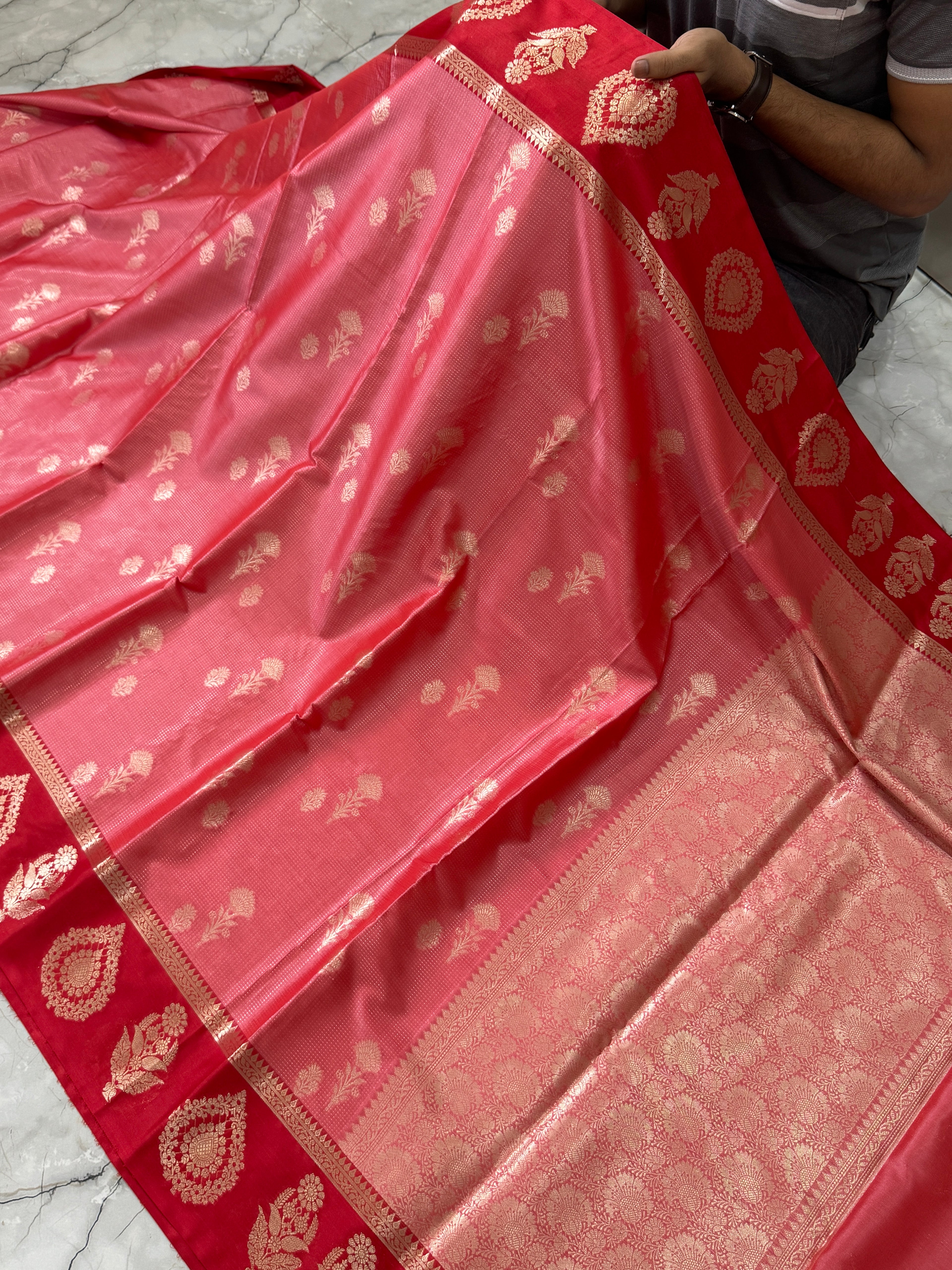 SOFT KATAN SILK SAREE WITH RICH PALLU AND BLOUSE