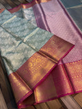 SOFT TISSU  SILK SAREE WITH RICH PALLU AND BLOUSE