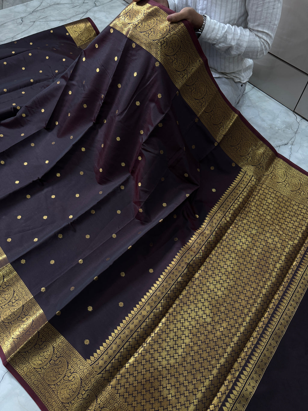 SOFT KATAN SILK SAREE WITH RICH PALLU AND BLOUSE