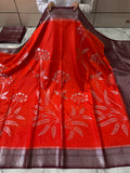 SOFT KATAN SILK SAREE WITH RICH PALLU AND BLOUSE