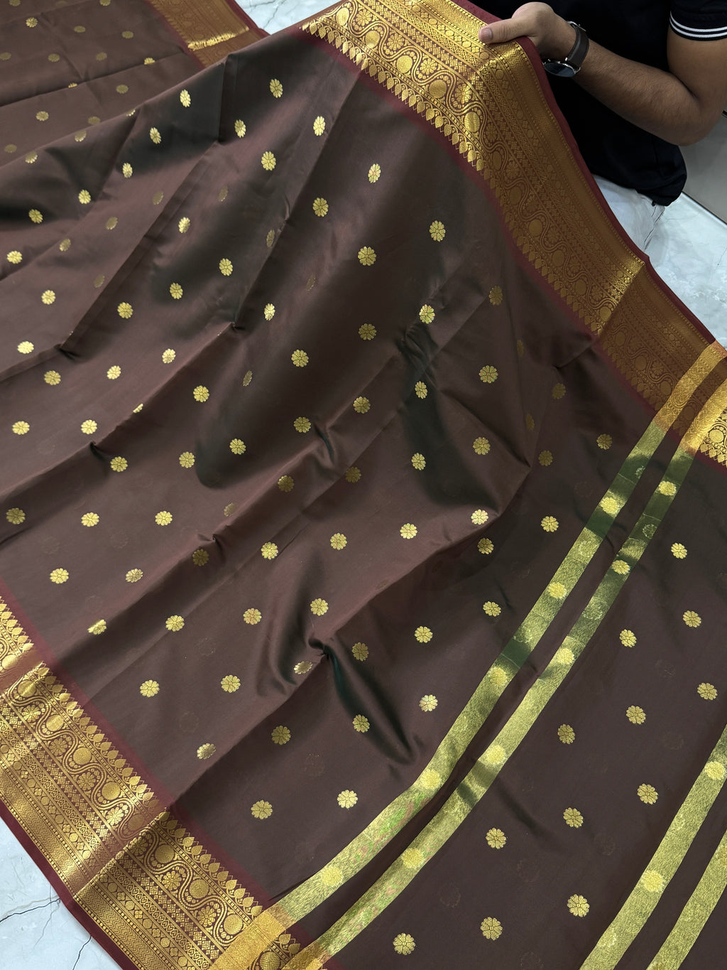 SOFT KATAN SILK SAREE WITH RICH PALLU AND BLOUSE