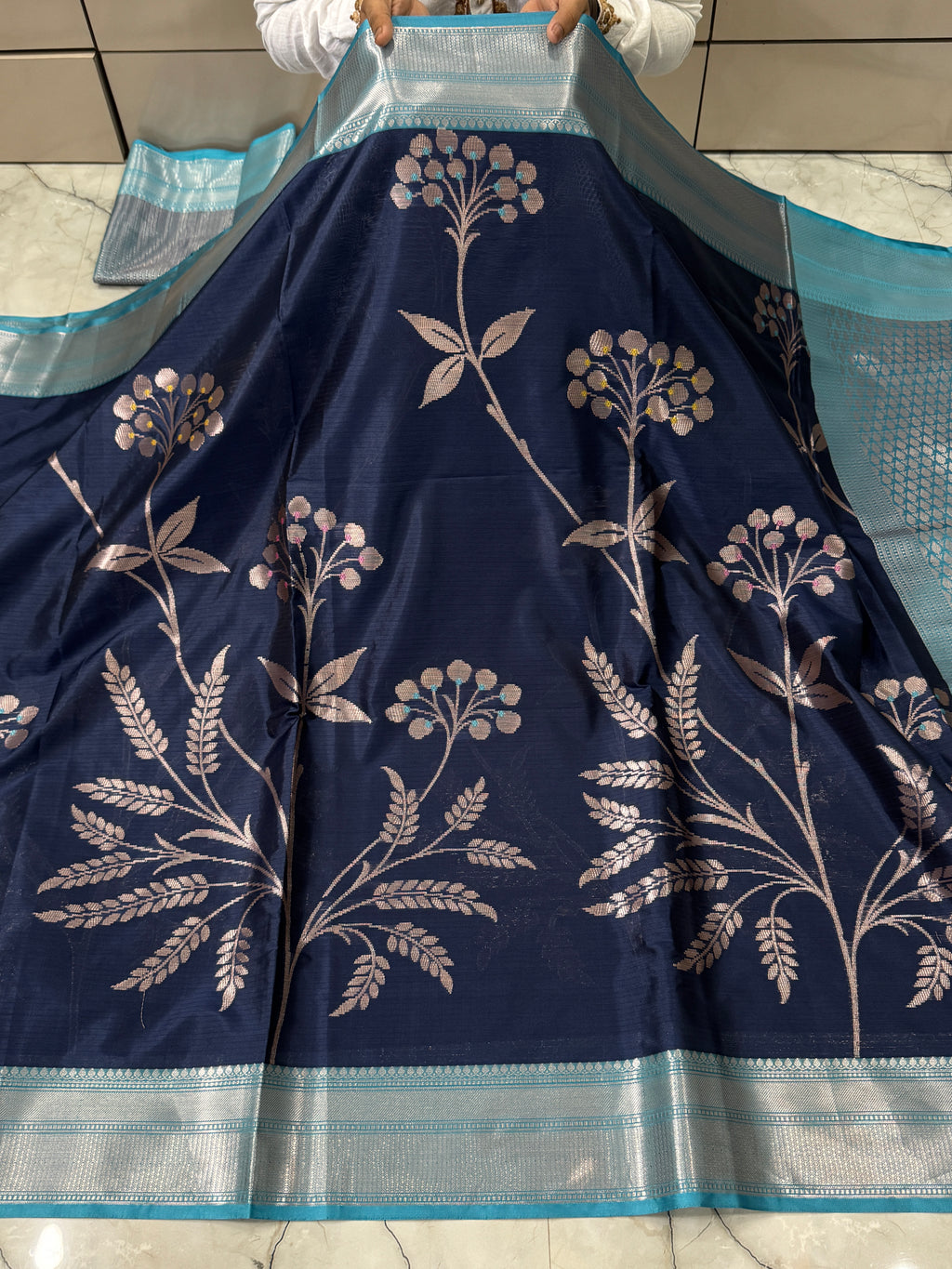 SOFT KATAN SILK SAREE WITH RICH PALLU AND BLOUSE