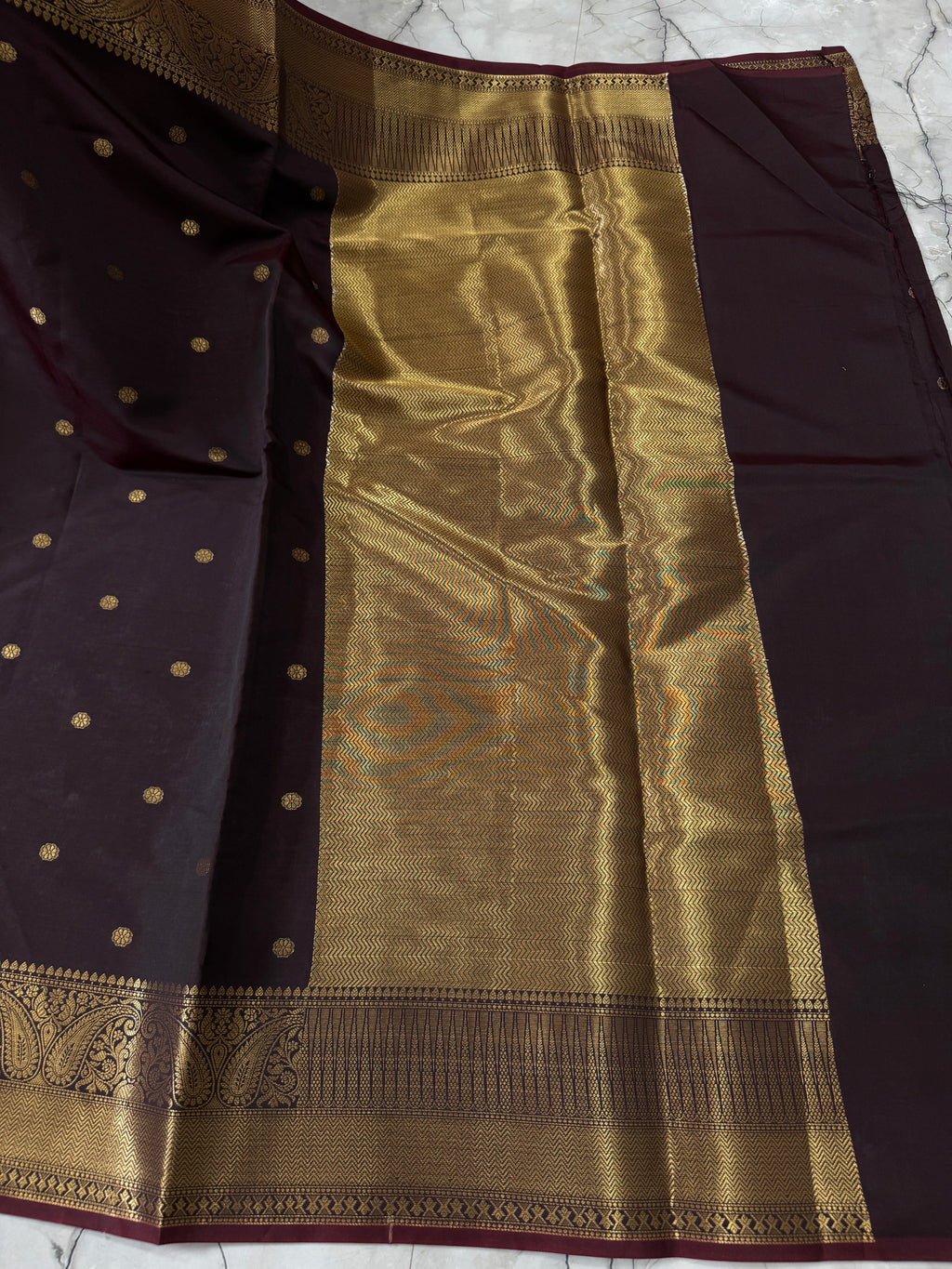 SOFT KATAN SILK SAREE WITH RICH PALLU AND BLOUSE