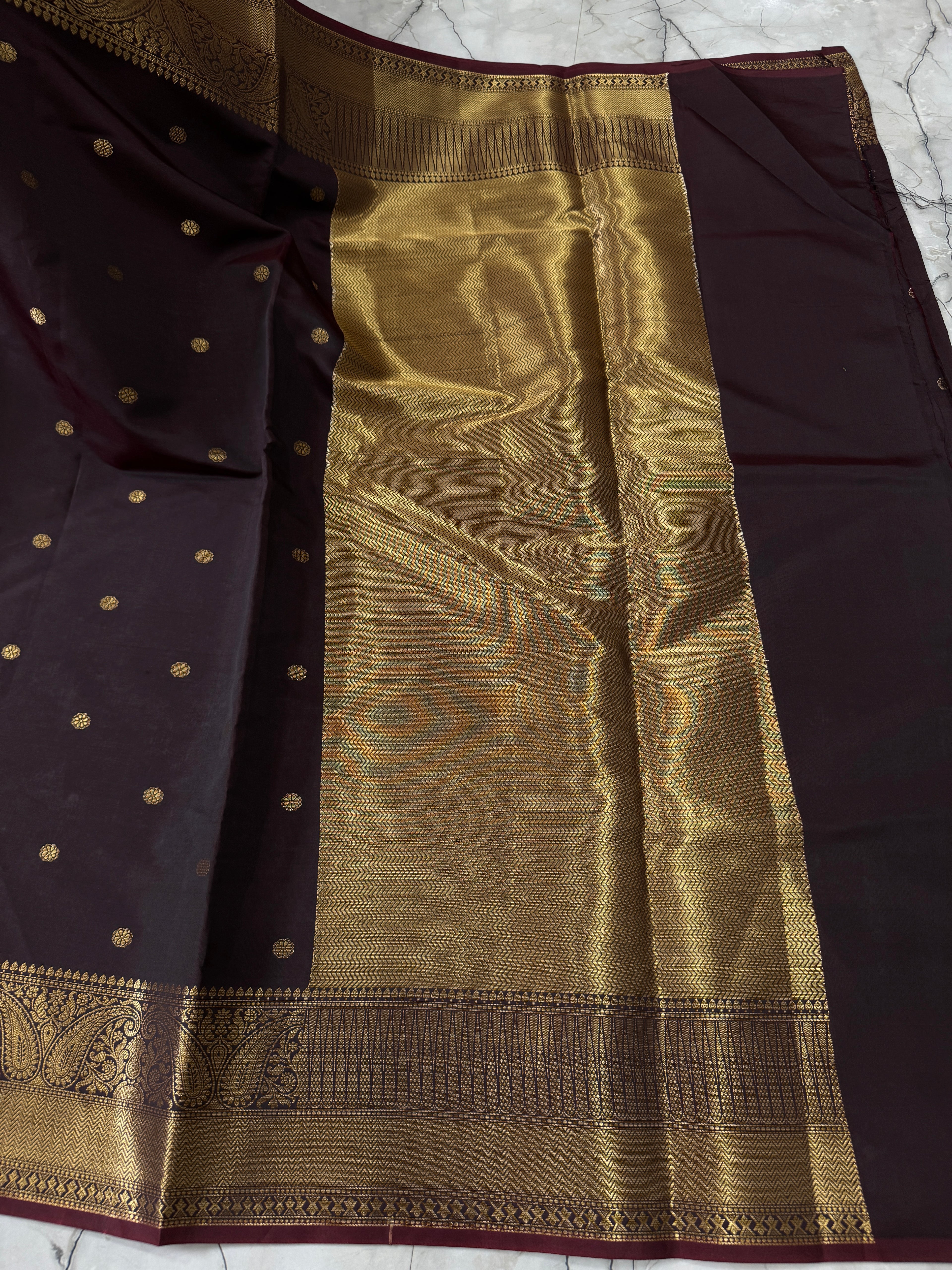 SOFT KATAN SILK SAREE WITH RICH PALLU AND BLOUSE