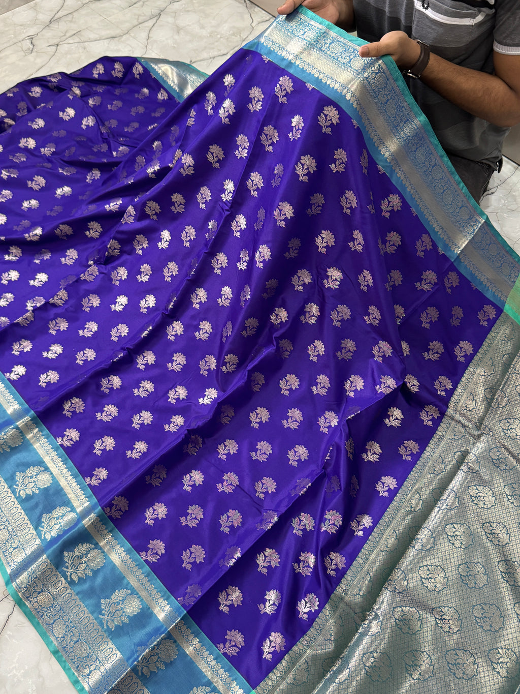 SOFT KATAN SILK SAREE WITH RICH PALLU AND BLOUSE