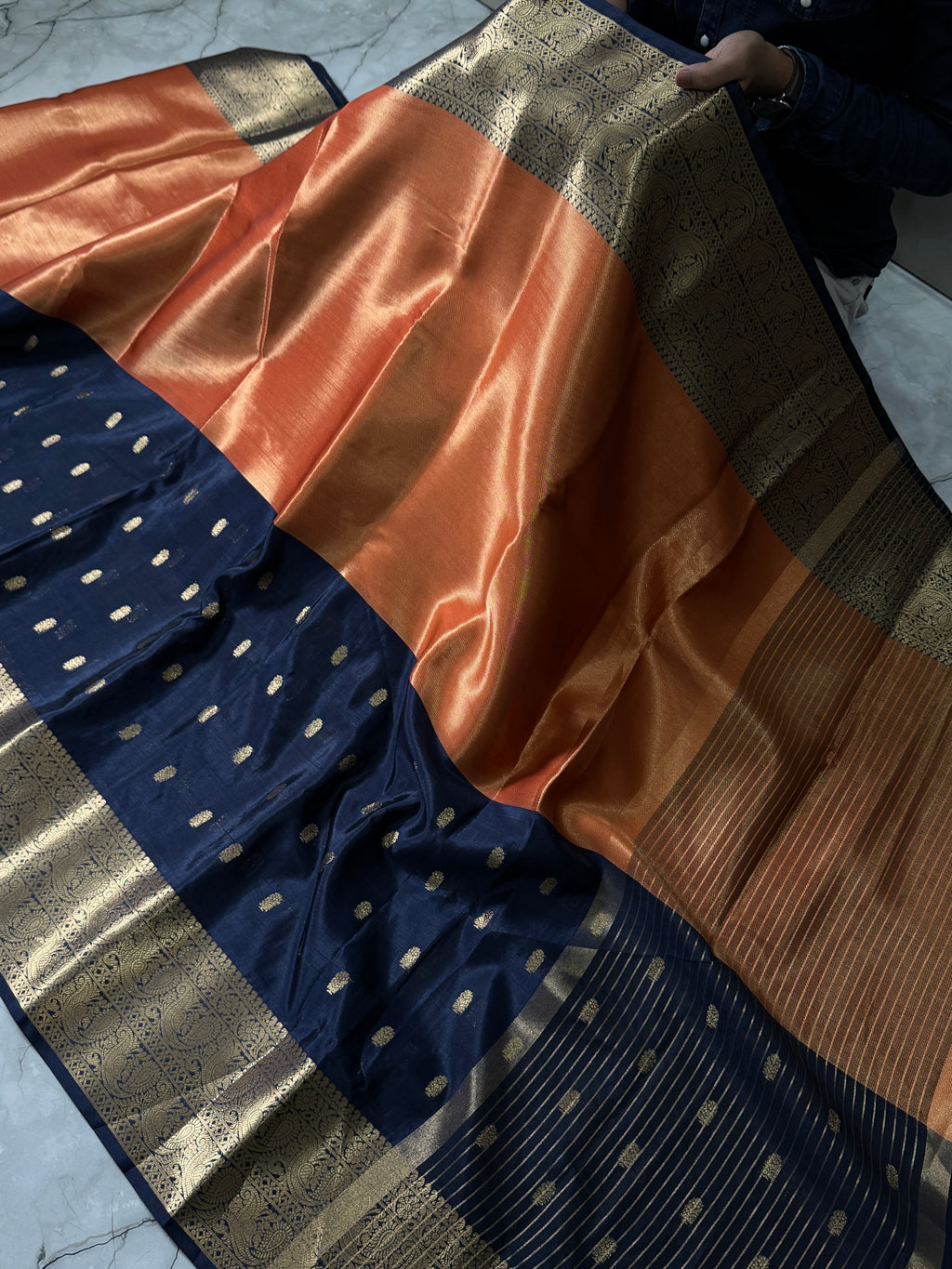 SOFT KATAN SILK SAREE WITH RICH PALLU AND BLOUSE
