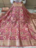 SOFT GEORGTTE SILK SAREE WITH RICH PALLU AND BLOUSE