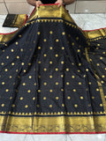 SOFT KATAN SILK SAREE WITH RICH PALLU AND BLOUSE