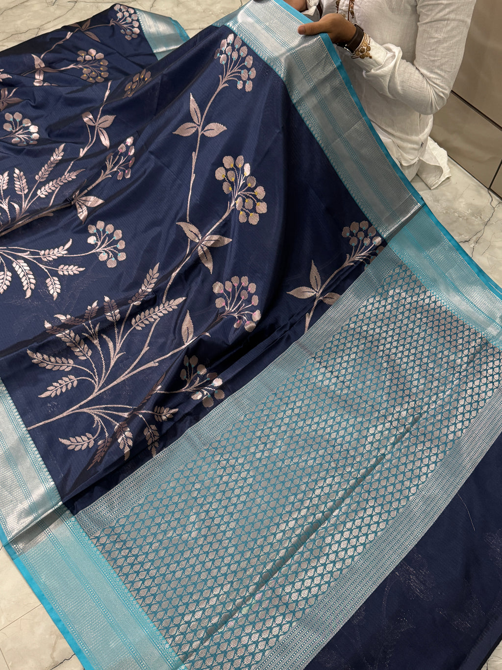 SOFT KATAN SILK SAREE WITH RICH PALLU AND BLOUSE