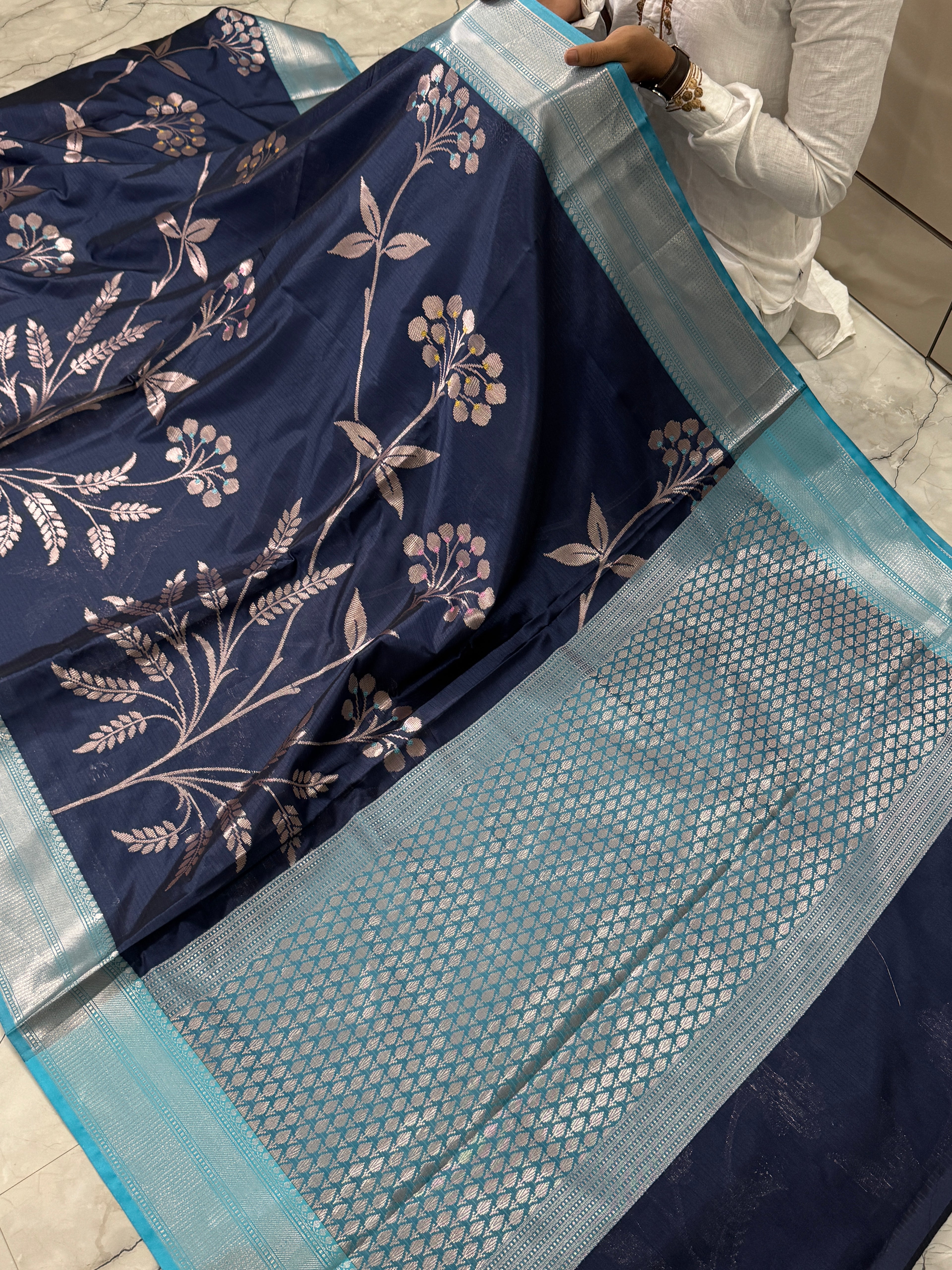 SOFT KATAN SILK SAREE WITH RICH PALLU AND BLOUSE