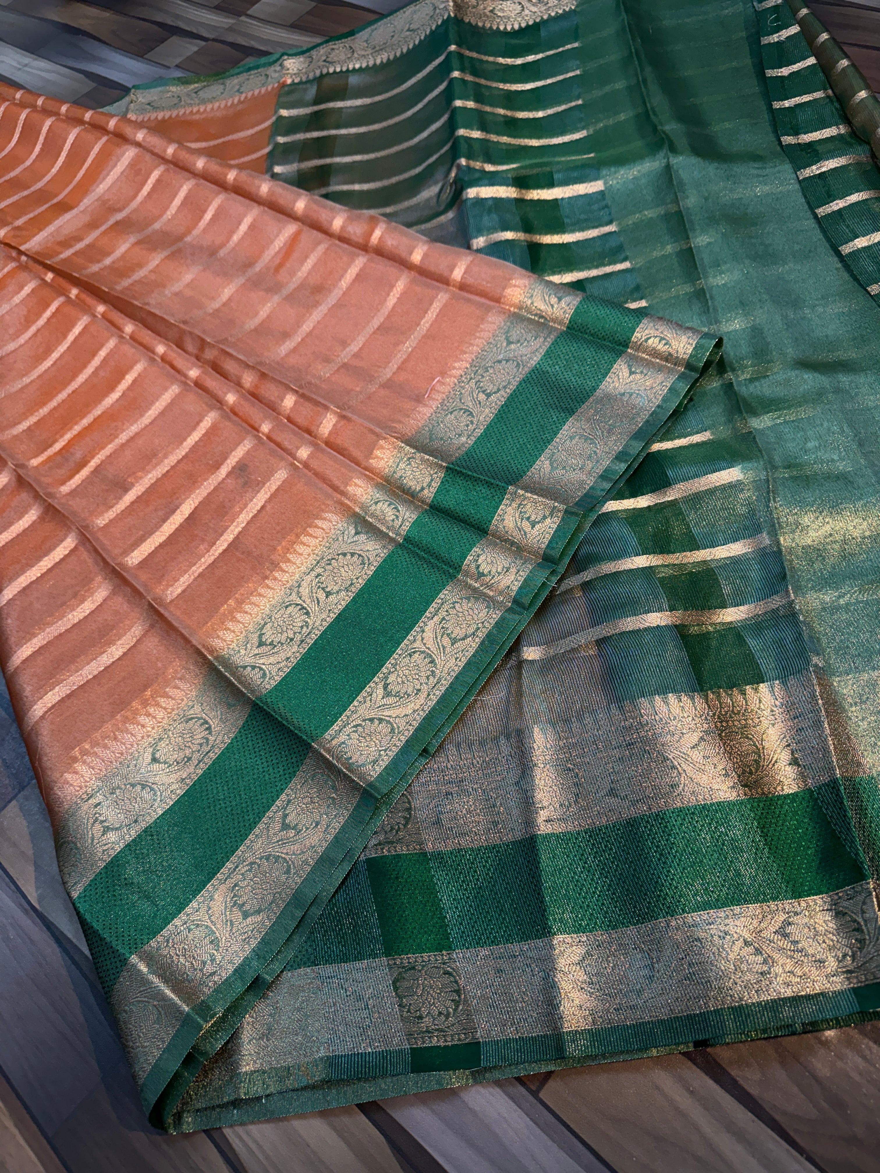 SOFT TISSU  SILK SAREE WITH RICH PALLU AND BLOUSE