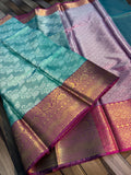 SOFT TISSU  SILK SAREE WITH RICH PALLU AND BLOUSE
