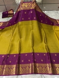 SOFT KATAN SILK SAREE WITH RICH PALLU AND BLOUSE