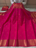 SOFT KATAN SILK SAREE WITH RICH PALLU AND BLOUSE
