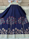 SOFT KATAN SILK SAREE WITH RICH PALLU AND BLOUSE