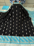 SOFT KATAN SILK SAREE WITH RICH PALLU AND BLOUSE