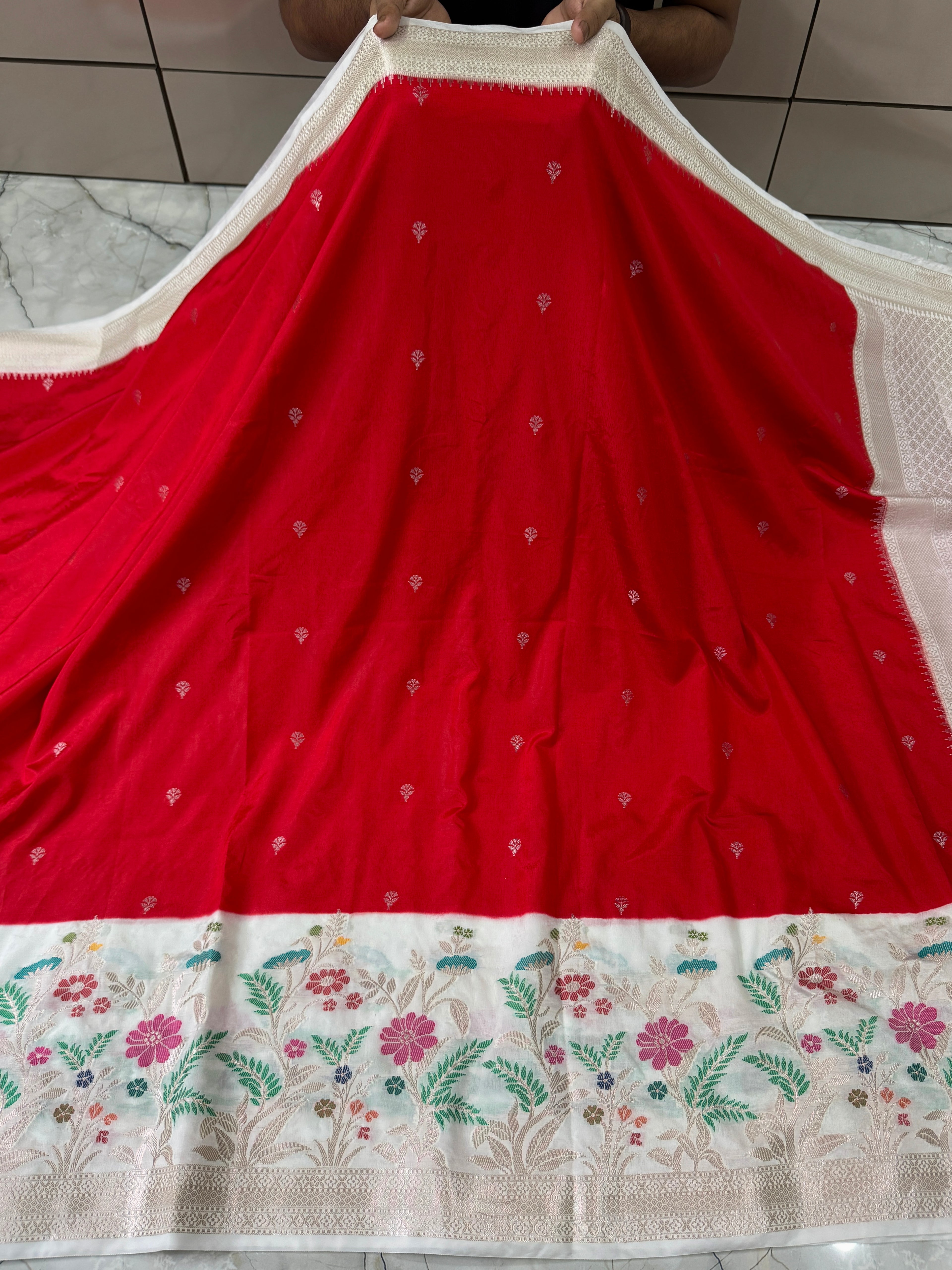 SOFT KATAN SILK SAREE WITH RICH PALLU AND BLOUSE