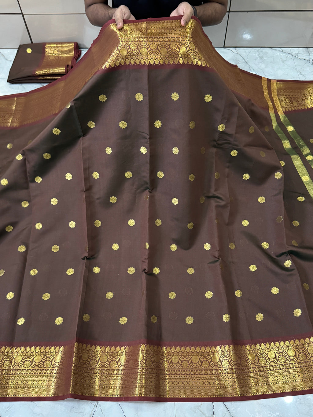 SOFT KATAN SILK SAREE WITH RICH PALLU AND BLOUSE