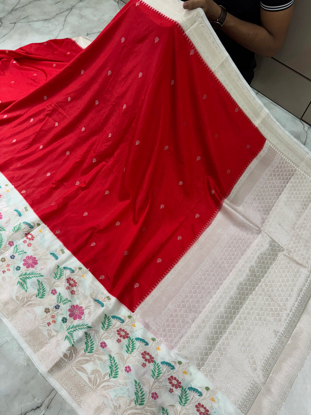 SOFT KATAN SILK SAREE WITH RICH PALLU AND BLOUSE