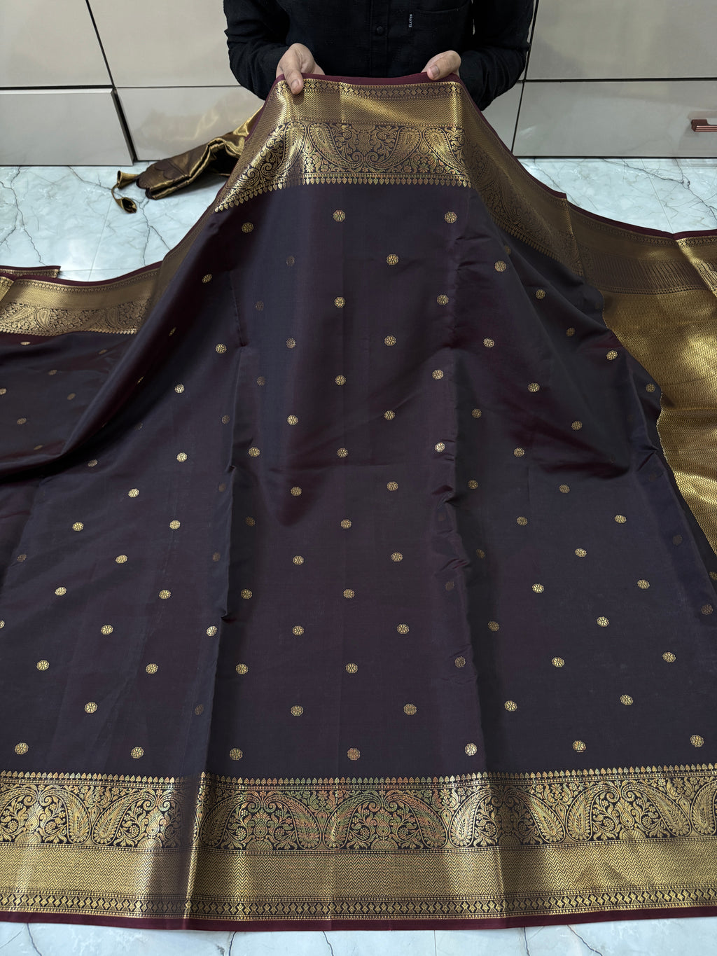 SOFT KATAN SILK SAREE WITH RICH PALLU AND BLOUSE