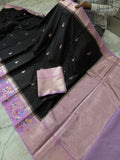 SOFT KATAN SILK SAREE WITH RICH PALLU AND BLOUSE