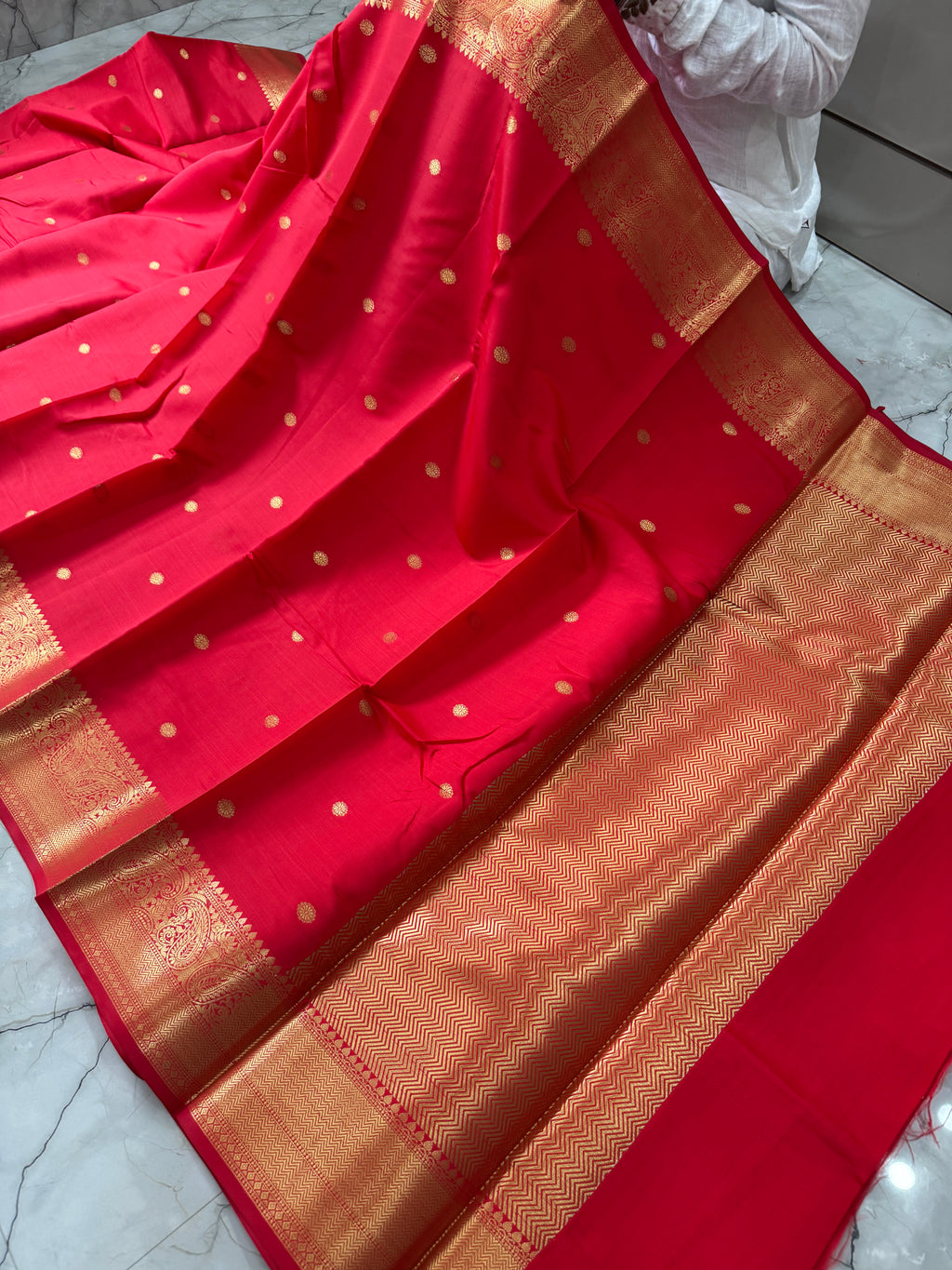 SOFT KATAN SILK SAREE WITH RICH PALLU AND BLOUSE
