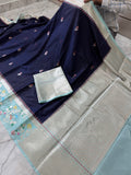 SOFT KATAN SILK SAREE WITH RICH PALLU AND BLOUSE