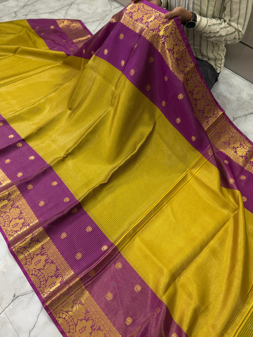 SOFT KATAN SILK SAREE WITH RICH PALLU AND BLOUSE
