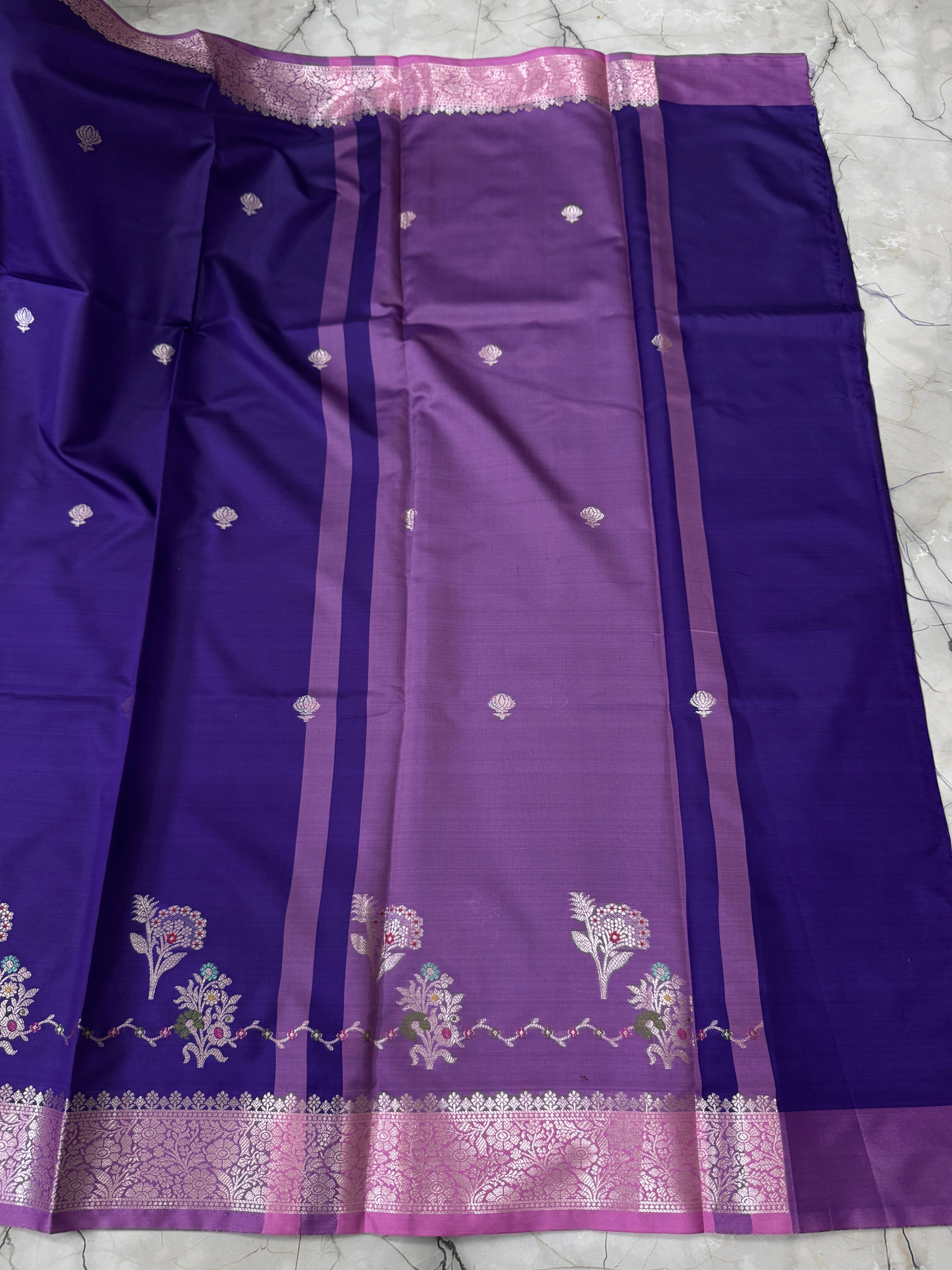 SOFT KATAN SILK SAREE WITH RICH PALLU AND BLOUSE