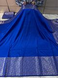 SOFT KATAN SILK SAREE WITH RICH PALLU AND BLOUSE