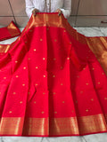 SOFT KATAN SILK SAREE WITH RICH PALLU AND BLOUSE