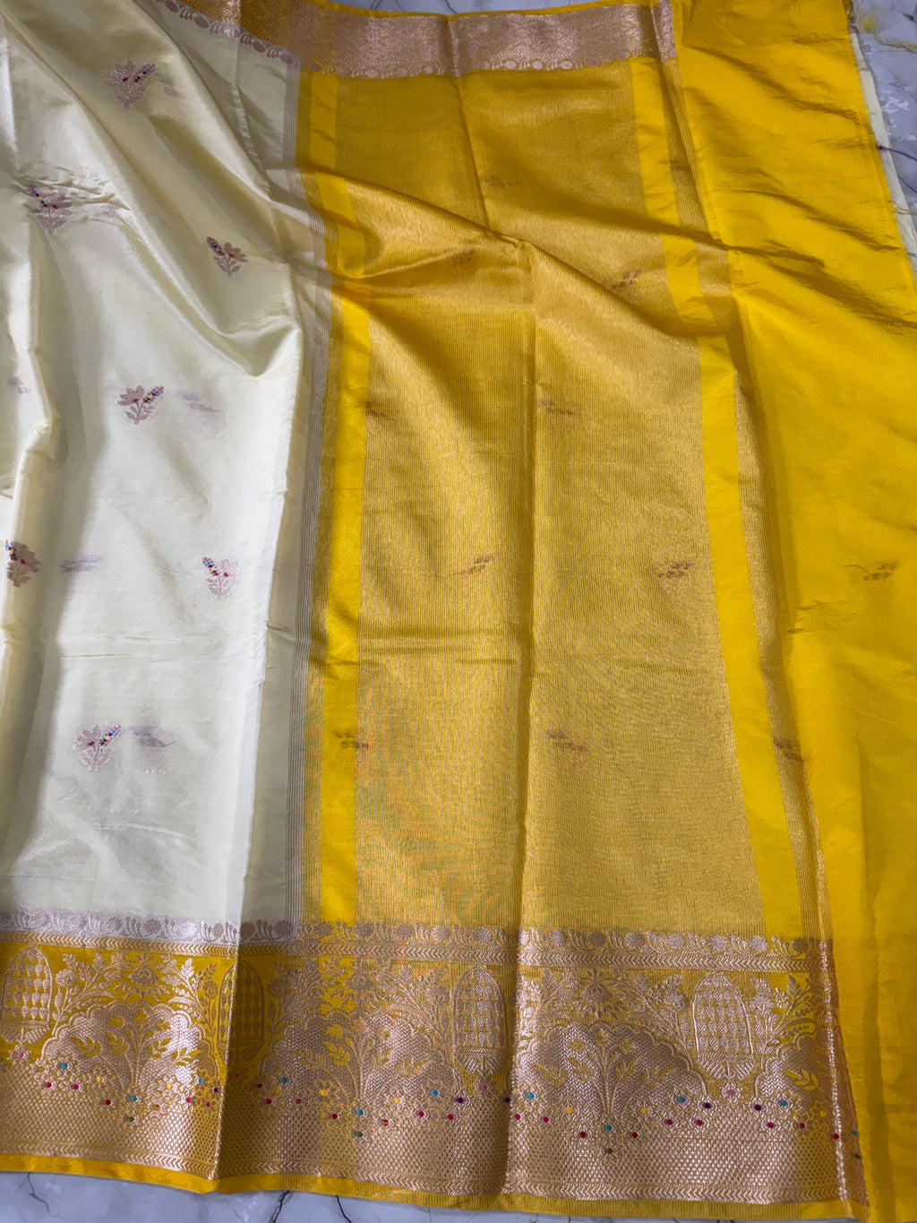 SOFT KATAN SILK SAREE WITH RICH PALLU AND BLOUSE