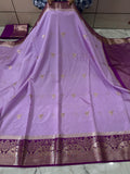 SOFT KATAN SILK SAREE WITH RICH PALLU AND BLOUSE