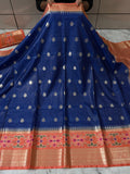 SOFT KATAN SILK SAREE WITH RICH PALLU AND BLOUSE