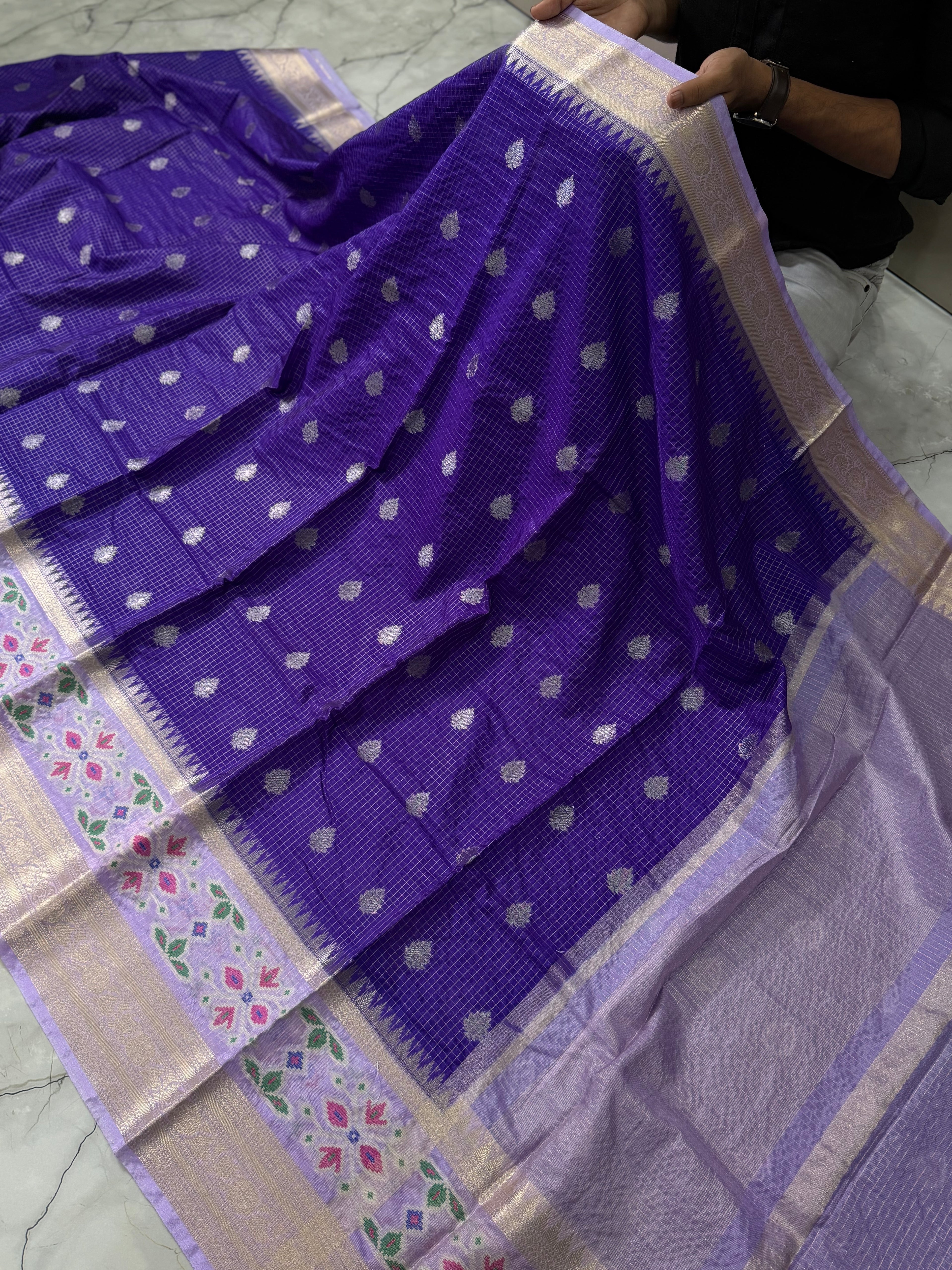 SOFT KATAN SILK SAREE WITH RICH PALLU AND BLOUSE