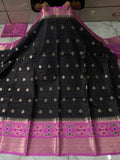 SOFT KATAN SILK SAREE WITH RICH PALLU AND BLOUSE