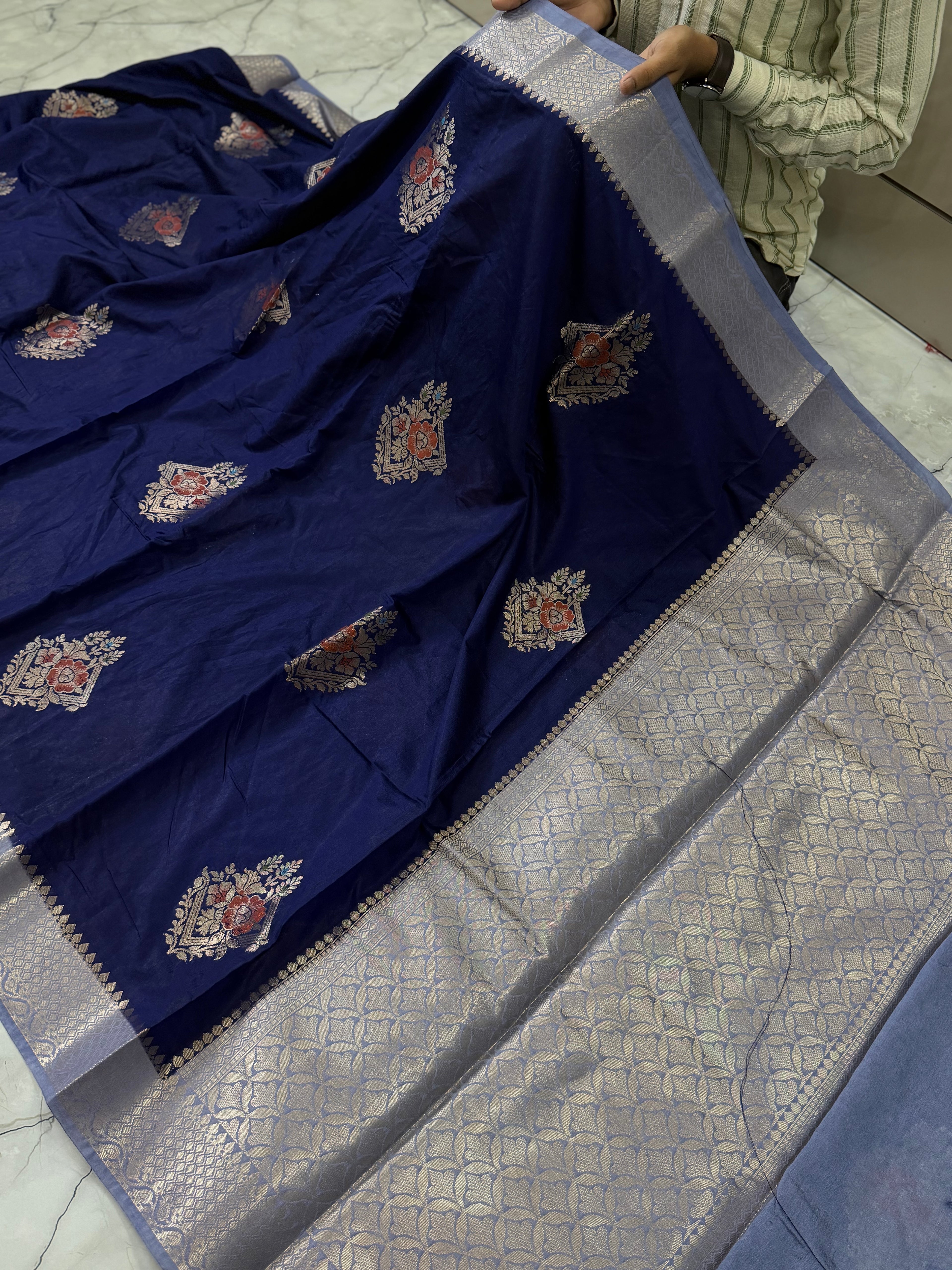SOFT KATAN SILK SAREE WITH RICH PALLU AND BLOUSE
