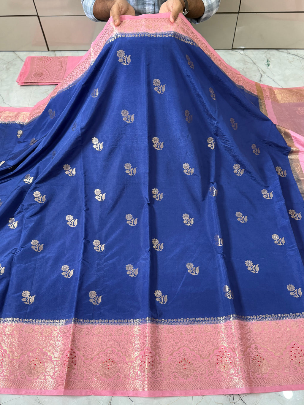 SOFT KATAN SILK SAREE WITH RICH PALLU AND BLOUSE