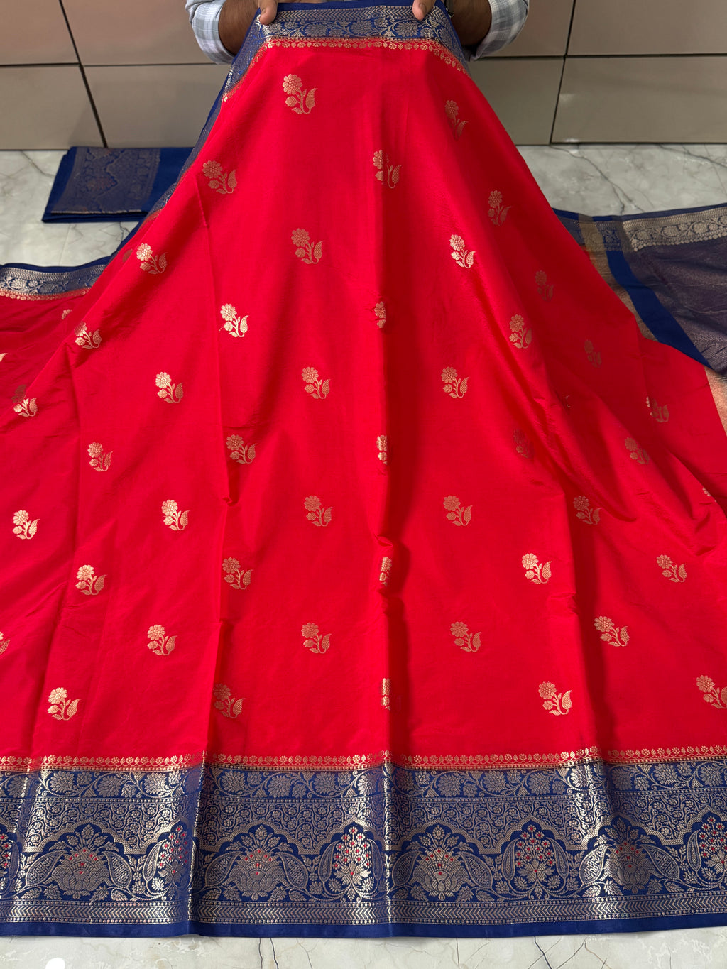 SOFT KATAN SILK SAREE WITH RICH PALLU AND BLOUSE