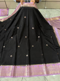 SOFT KATAN SILK SAREE WITH RICH PALLU AND BLOUSE
