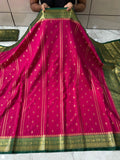 SOFT KATAN SILK SAREE WITH RICH PALLU AND BLOUSE
