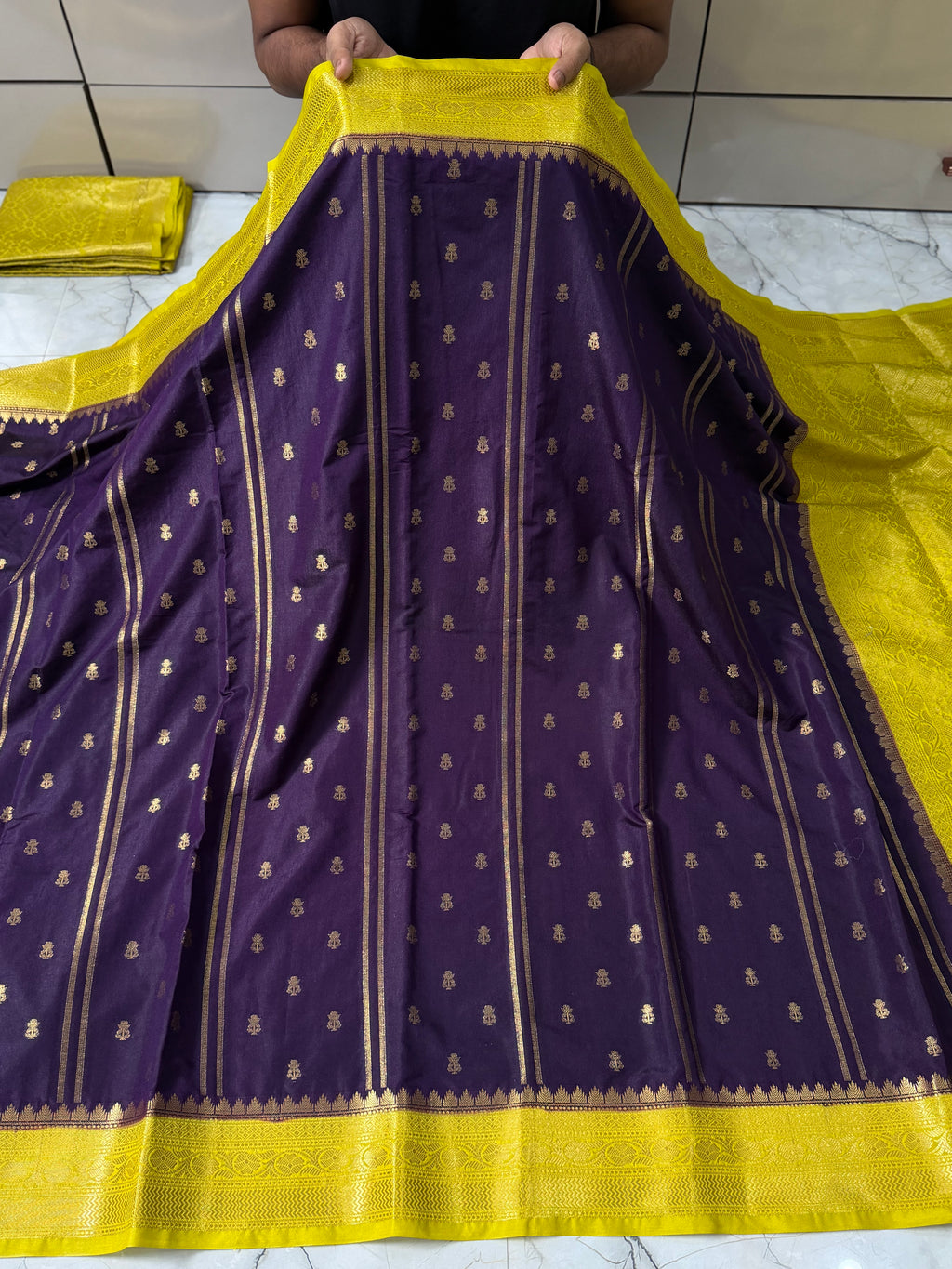 SOFT KATAN SILK SAREE WITH RICH PALLU AND BLOUSE