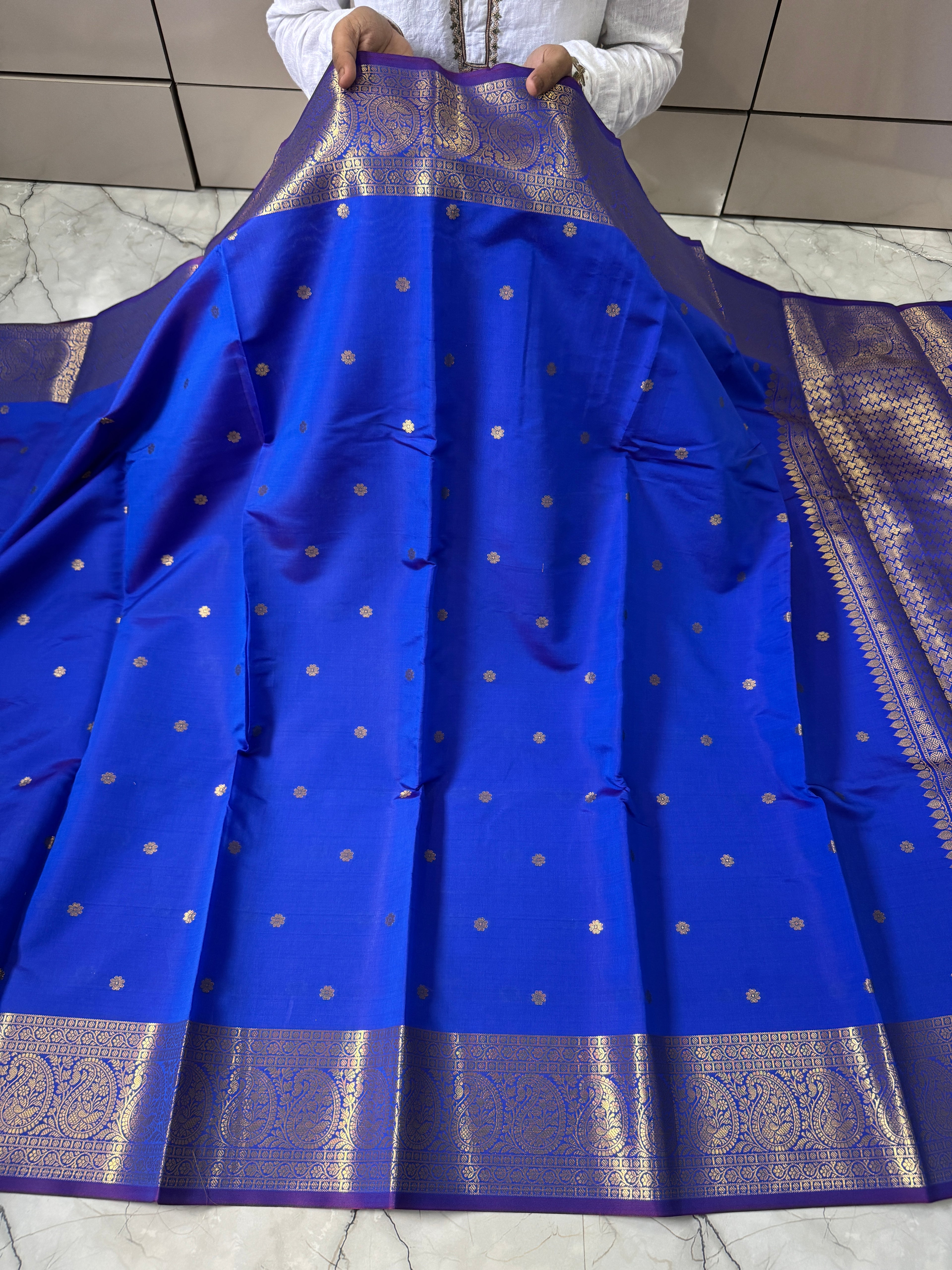 SOFT KATAN SILK SAREE WITH RICH PALLU AND BLOUSE