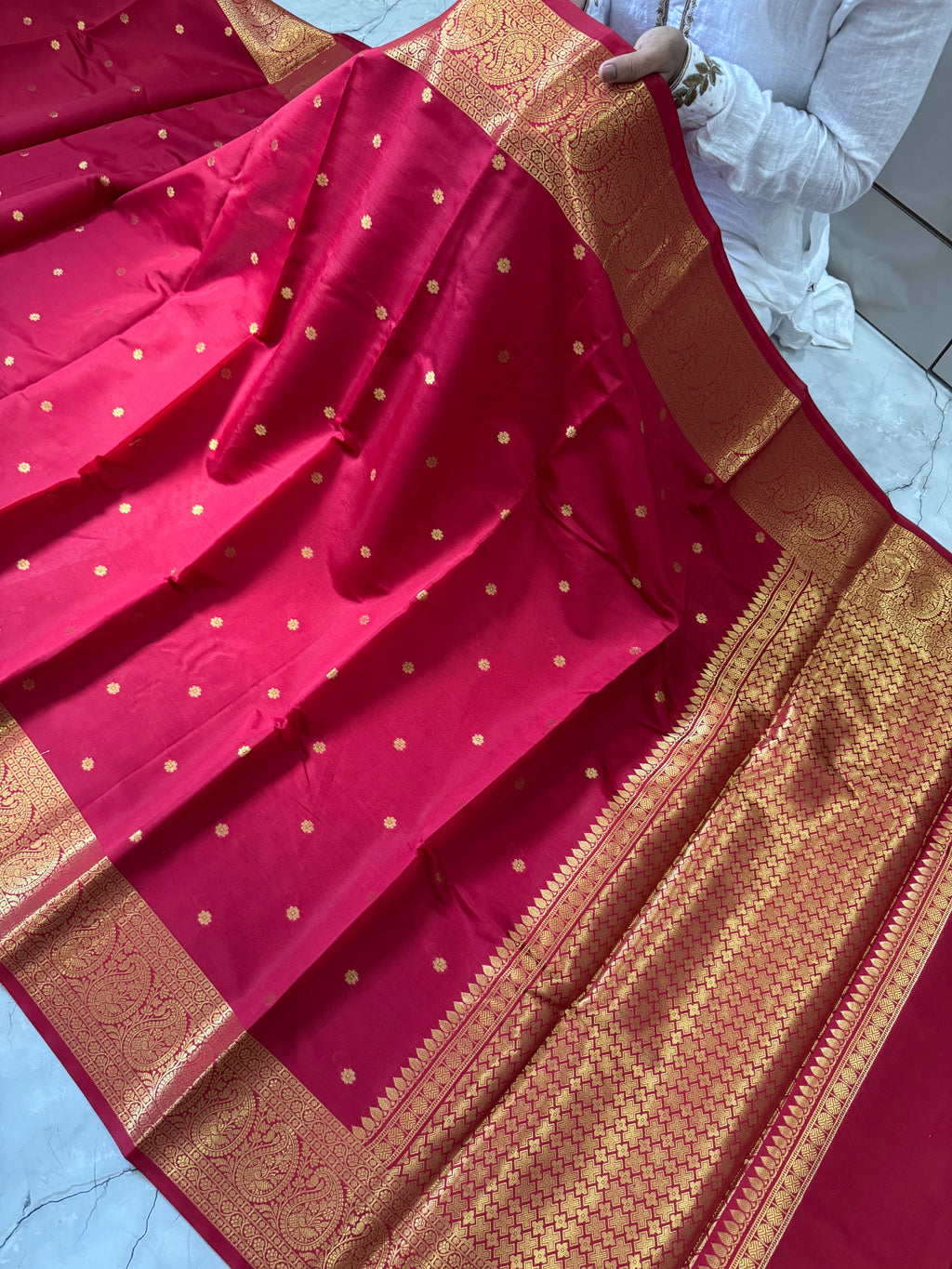 SOFT KATAN SILK SAREE WITH RICH PALLU AND BLOUSE