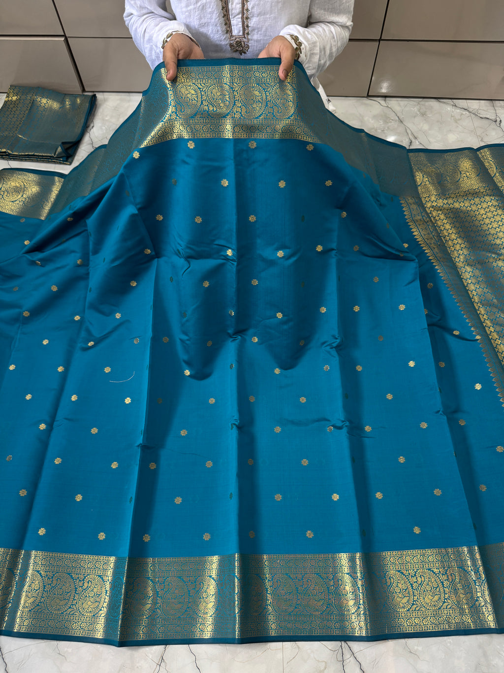 SOFT KATAN SILK SAREE WITH RICH PALLU AND BLOUSE