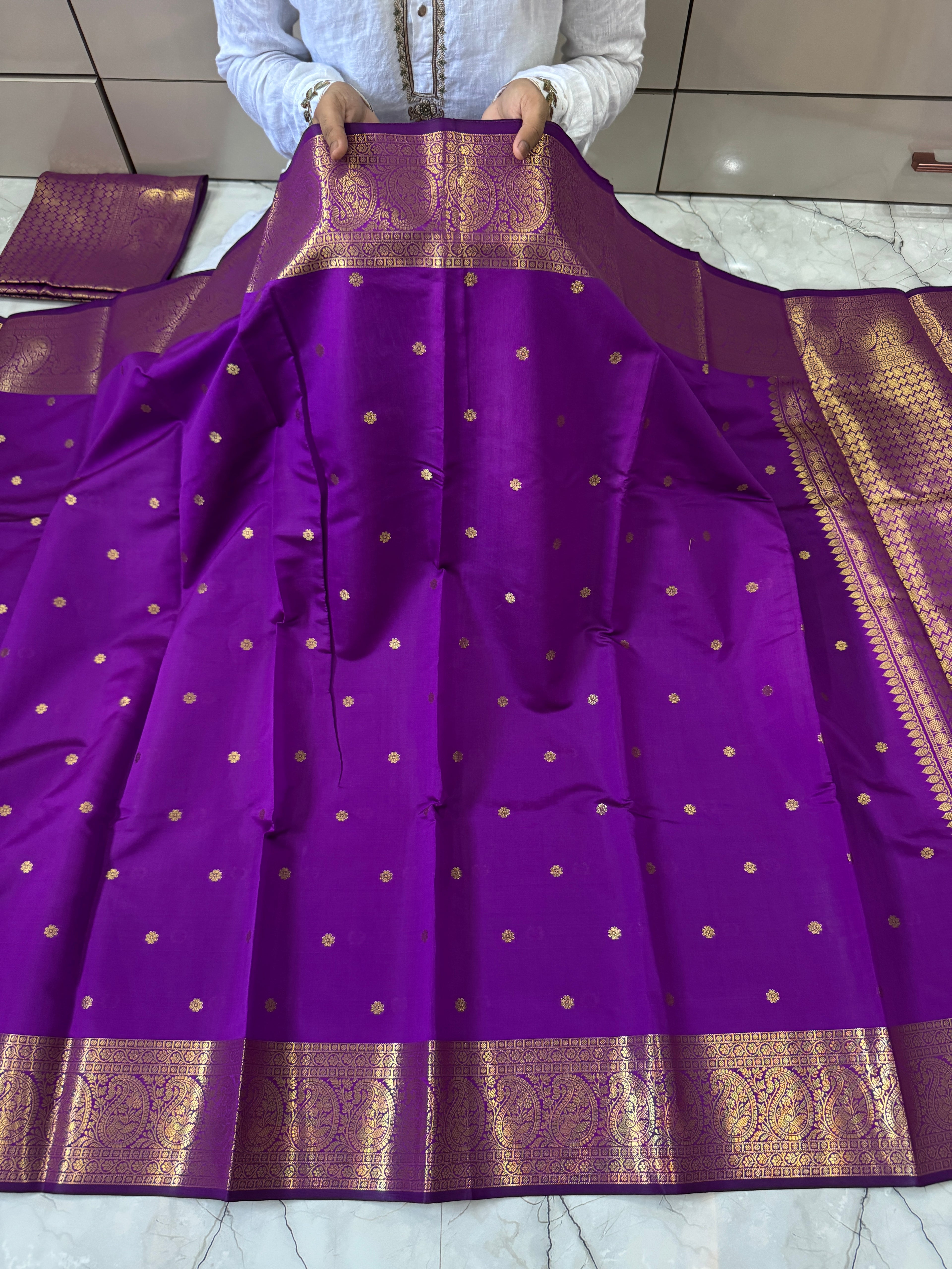 SOFT KATAN SILK SAREE WITH RICH PALLU AND BLOUSE