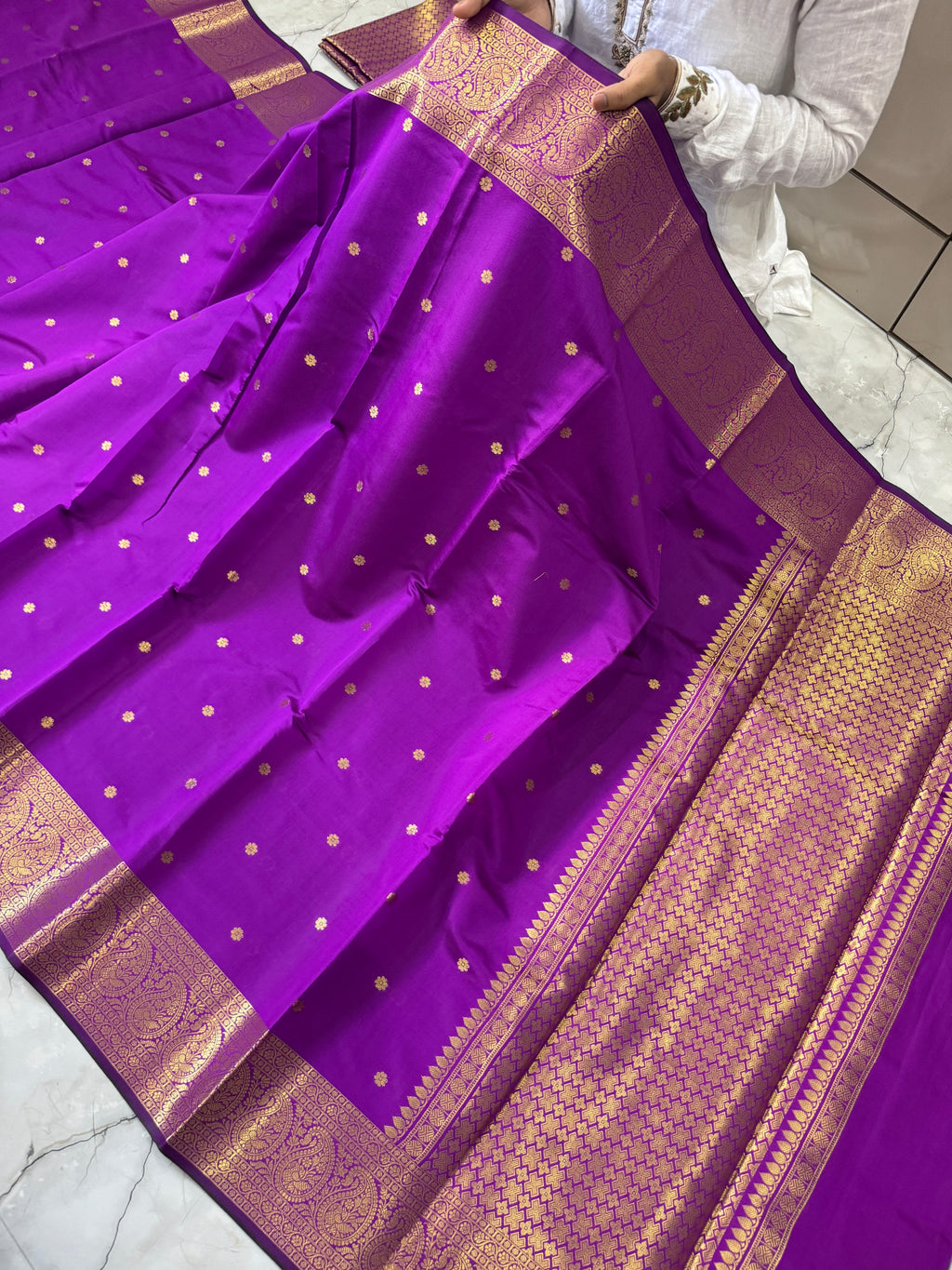 SOFT KATAN SILK SAREE WITH RICH PALLU AND BLOUSE