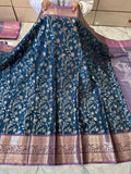 BANARASI SEMI KATAN TISSU SILK SAREE WITH RICH PALLU & BLOUSE